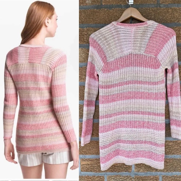 Tory burch 'Erin' Stripe Cardigan sz xs - Picture 3 of 14